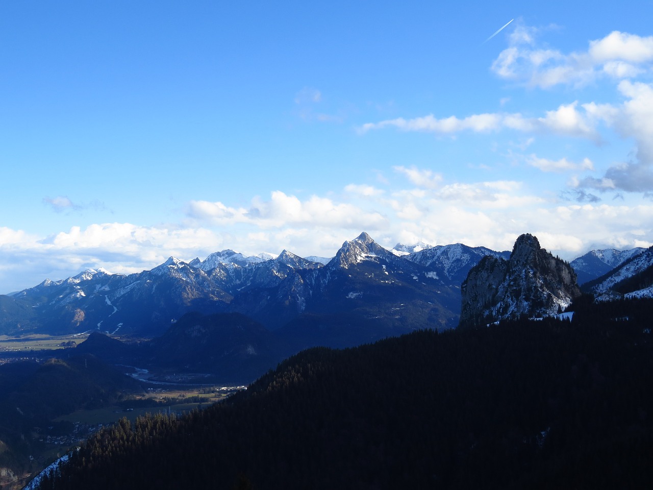 Alpių, Alpių Panorama, Tegelberg, Allgäu, Nemokamos Nuotraukos,  Nemokama Licenzija