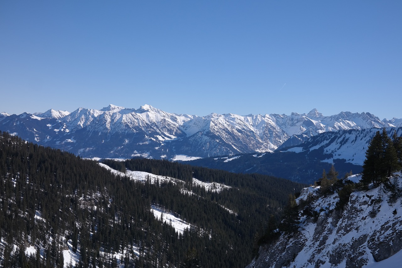 Alpių, Allgäu, Allgäu Alpės, Dangus, Kalnai, Panorama, Kraštovaizdis, Nemokamos Nuotraukos,  Nemokama Licenzija