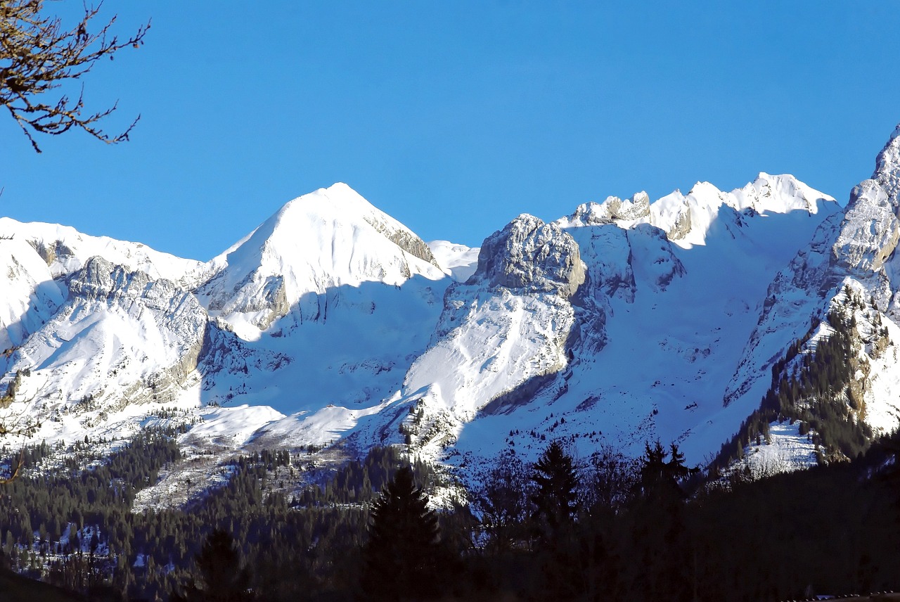 Alpės, Mont Blanc, Taškai, Kalnas, Sniegas, Ledynas, Žiemos Peizažas, Parašyti Alpių, Užkandžių Kupolas, Nemokamos Nuotraukos