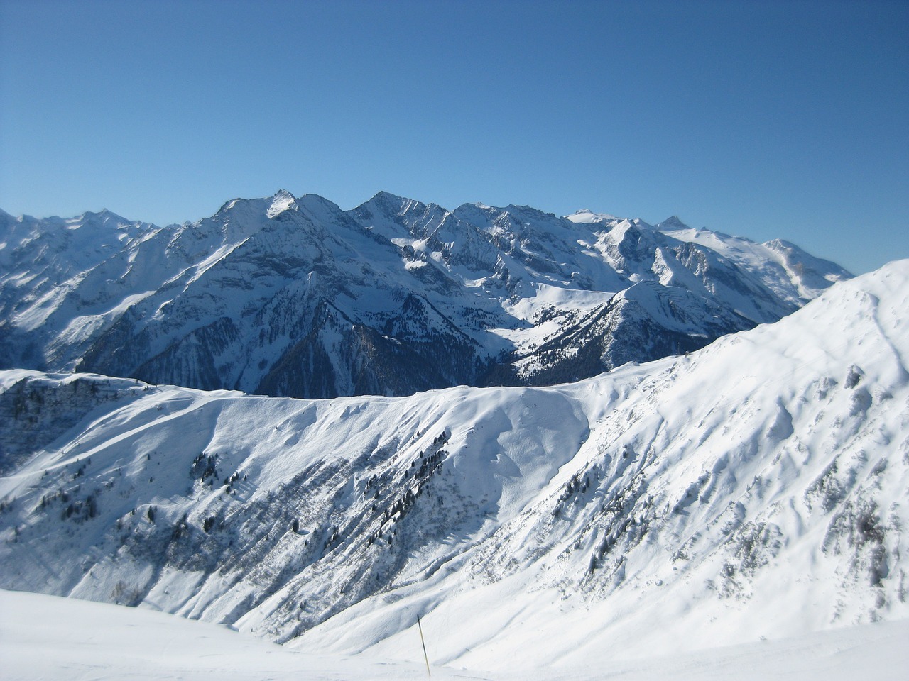 Alpės, Sniegas, Slidinėjimas, Mayrhofen, Zillertal, Austria, Žiema, Europa, Balta, Slidinėjimas