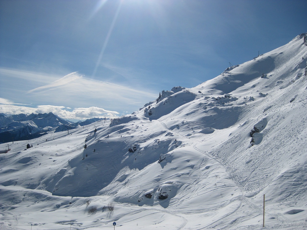Alpės, Sniegas, Slidinėjimas, Mayrhofen, Zillertal, Austria, Žiema, Europa, Balta, Slidinėjimas