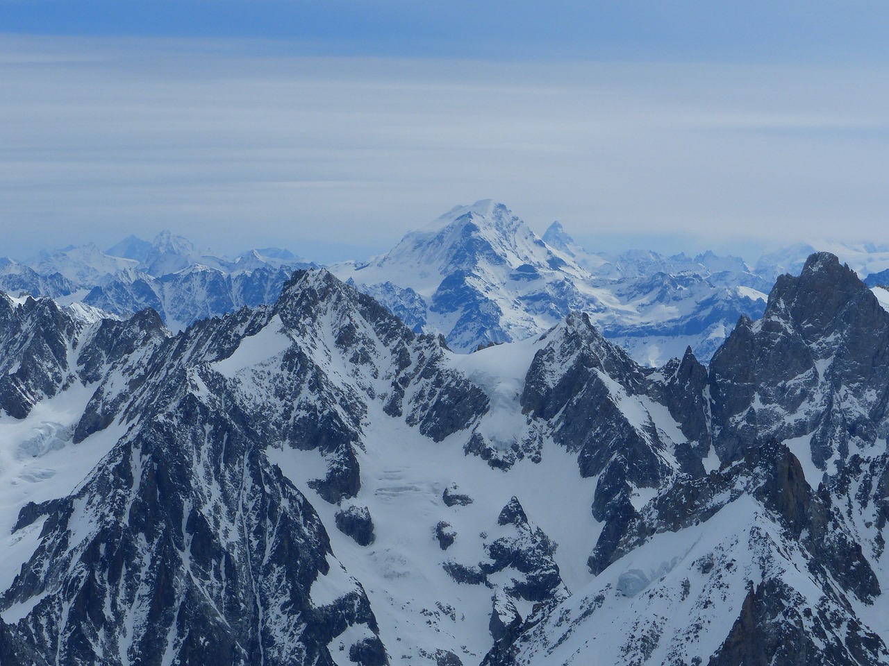 Alpės, Kalnas, Aukščiausiojo Lygio Susitikimas, Aiguille Du Midi, Hautes Alpes, Gamta, Kraštovaizdis, Sniegas, Šaltas, Nemokamos Nuotraukos