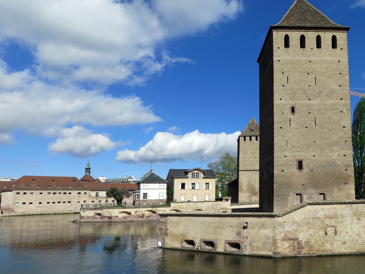Alsace, Strasbourg, Upė, Uždengtas Tiltas, Fortifikacija, Panorama, Nemokamos Nuotraukos,  Nemokama Licenzija