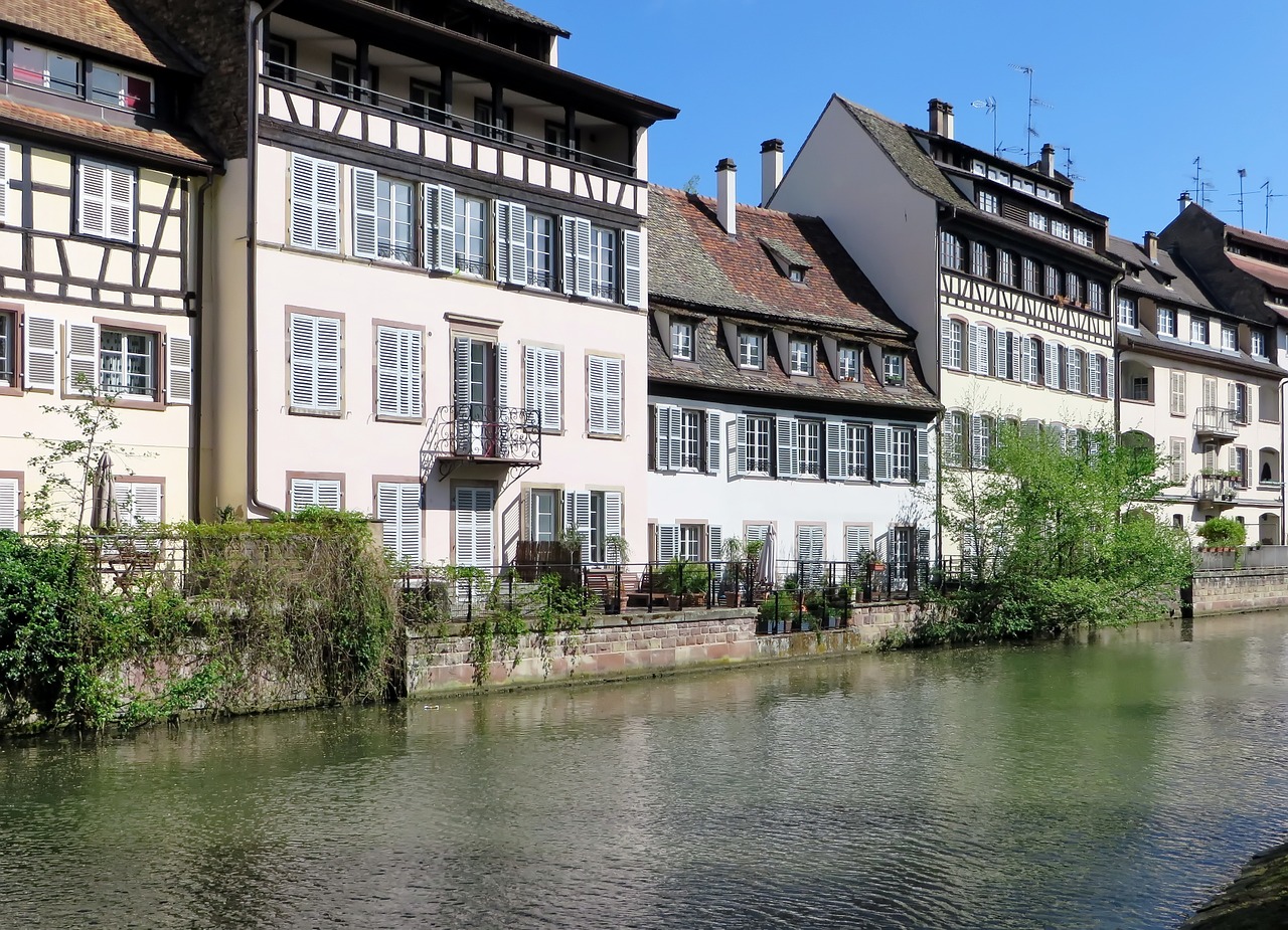 Alsace, Strasbourg, Nesveikas, Upė, Prieplauka, Namai Fasadai, Baseinas, Nemokamos Nuotraukos,  Nemokama Licenzija