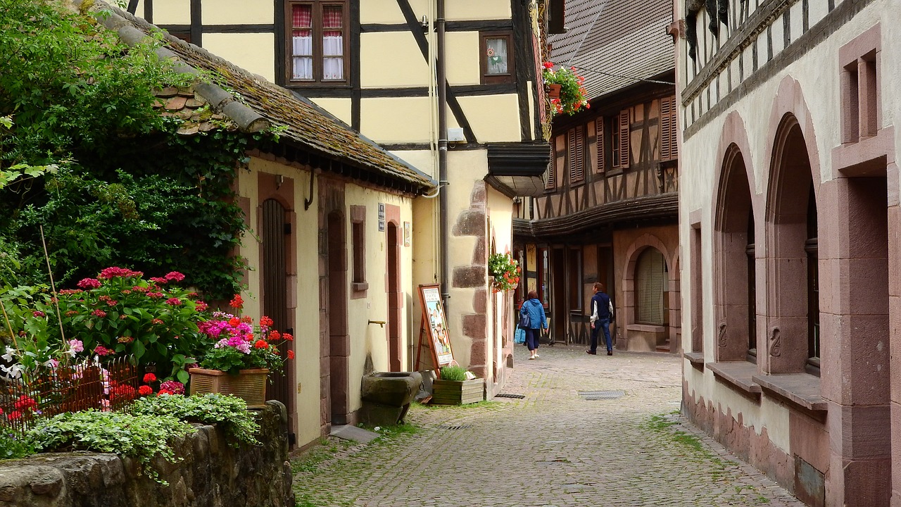 Alsace, France, Rąstinis Namas, Istoriniai Namai, Istorinis Namas, Nemokamos Nuotraukos,  Nemokama Licenzija