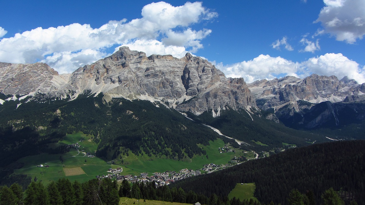 Alta Badia, Dolomitai, Alpės, Badia, Kraštovaizdis, Dolomitas, Italy, Alpių, Panorama, Vasaros Kalnas