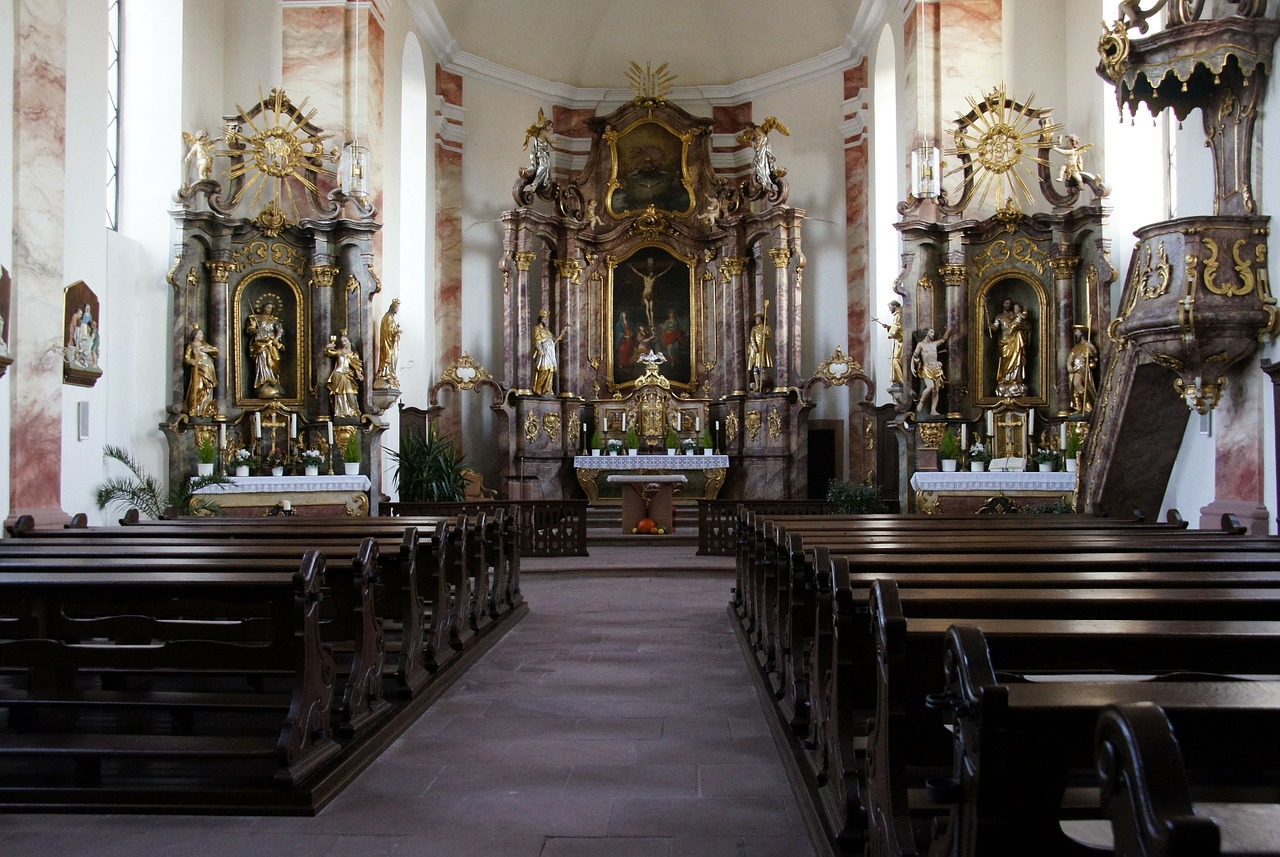 Altorius, Barokas, Nave, Religija, Bažnyčios Pews, Katalikų, Tikėjimas, Nemokamos Nuotraukos,  Nemokama Licenzija