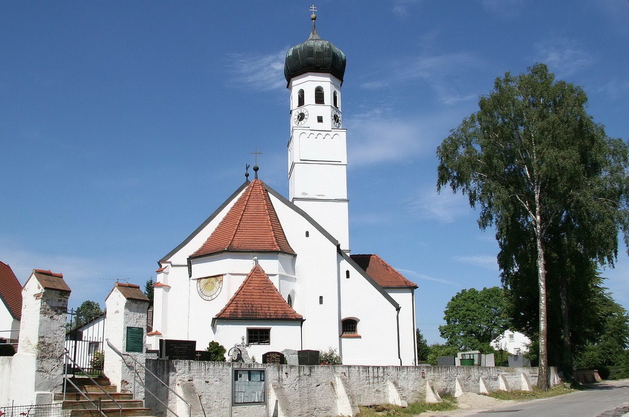 Altdorf, Pfettrach, Sankt Othmar, Bažnyčia, Bavarija, Kultūros Paveldas, Paminklas, Pastatas, Religinis, Nemokamos Nuotraukos