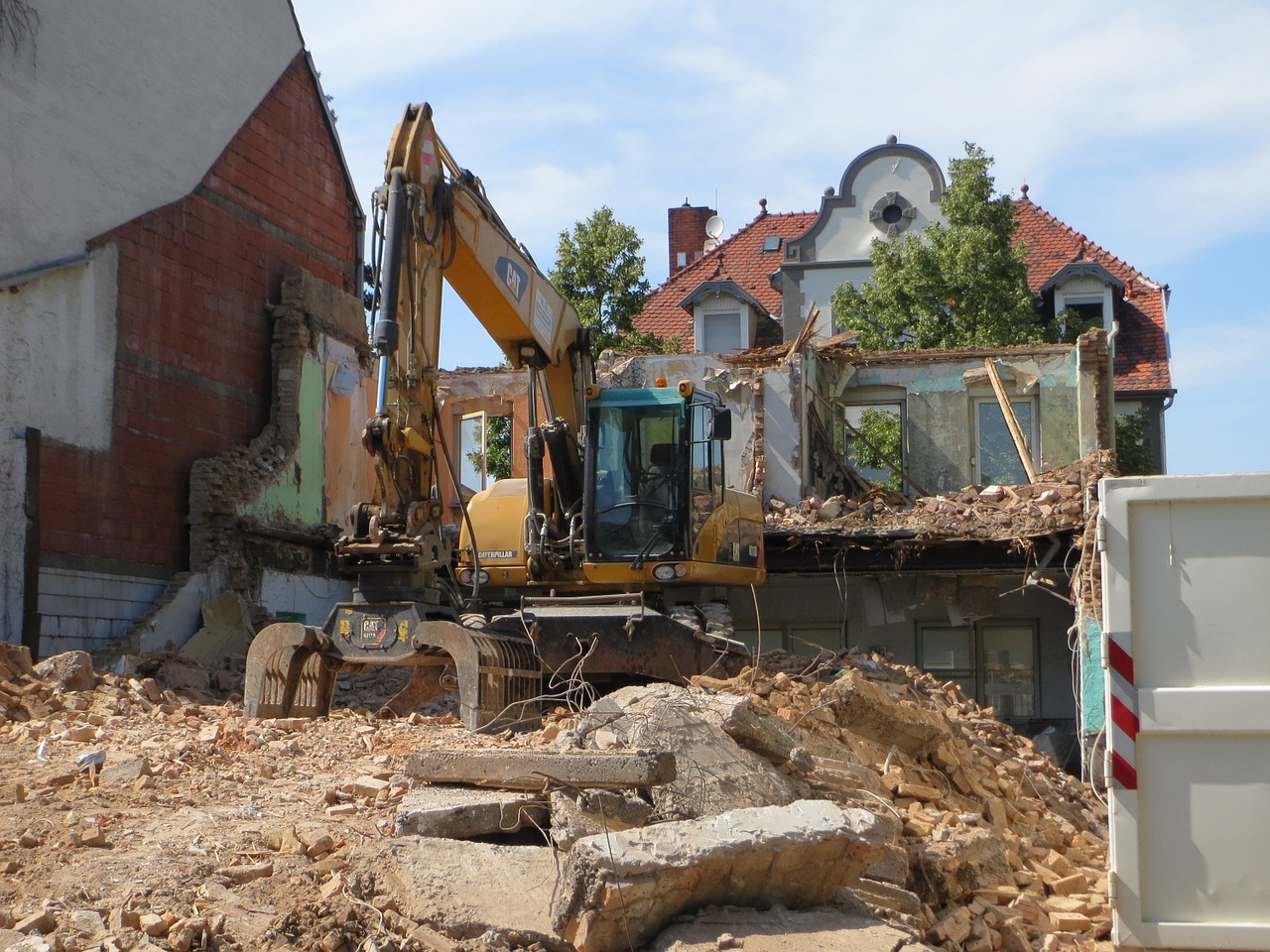 Alte Stadtschaenke, Hockenheim, Griovimas, Ekskavatorius, Sunaikinimas, Svetainė, Mašinos, Darbas, Griuvėsiai, Nemokamos Nuotraukos