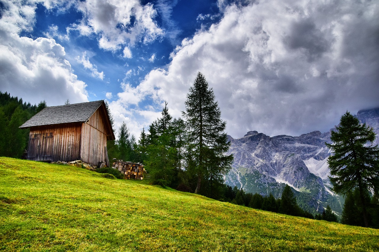Altoadige, Širdis, Italy, Kalnai, Tirolio, Kalnas, Gamta, Kraštovaizdis, South Tyrol, Medžiai