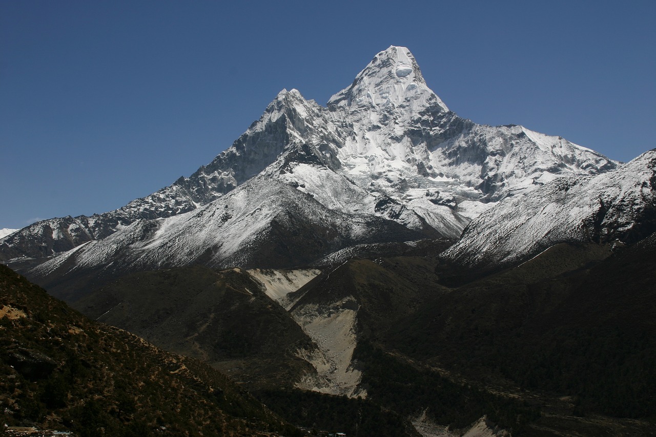 Ama Dablam, Nepalas, Pasivaikščiojimas, Khumbu, Kalnas, Himalaja, Sniegas, Aukščiausiojo Lygio Susitikimas, Slėnis, Nemokamos Nuotraukos