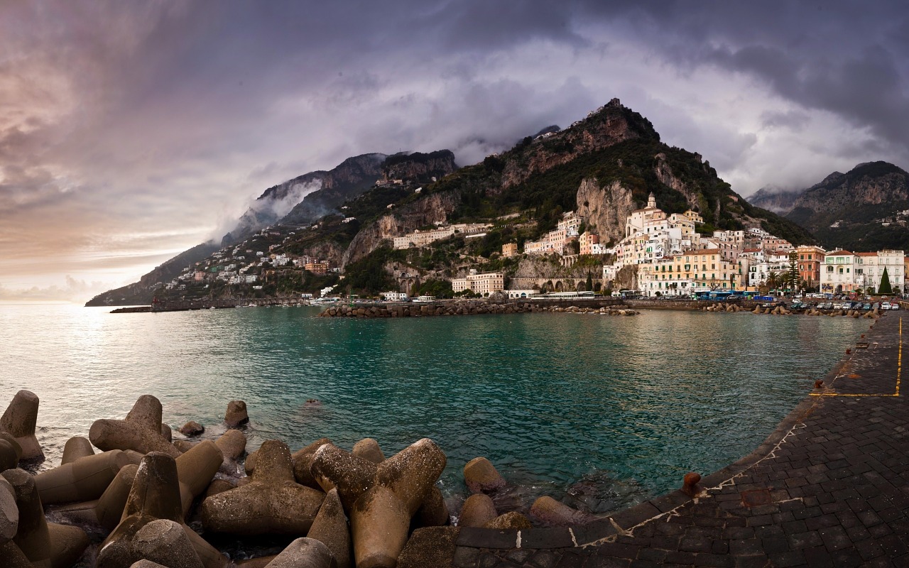 Amalfi, Jūra, Pajūrio Miestas, Pajūryje, Nemokamos Nuotraukos,  Nemokama Licenzija