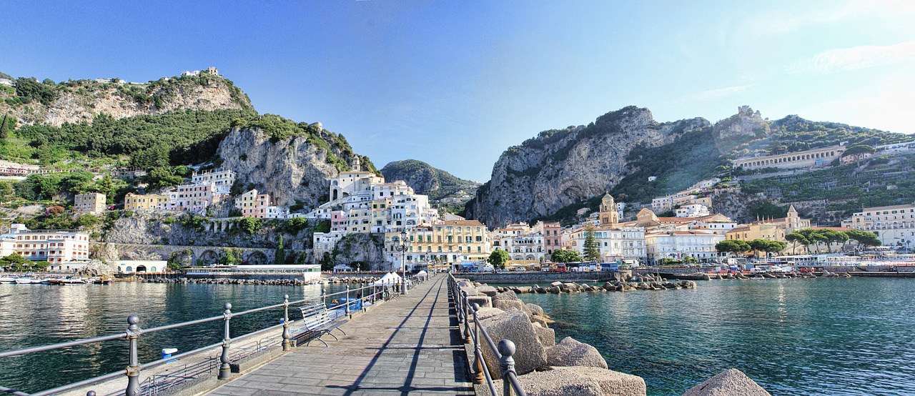 Amalfi, Italy, Uostas, Amalfi Pakrantė, Vasara, Jūra, Kranto, Vanduo, Šventė, Nemokamos Nuotraukos