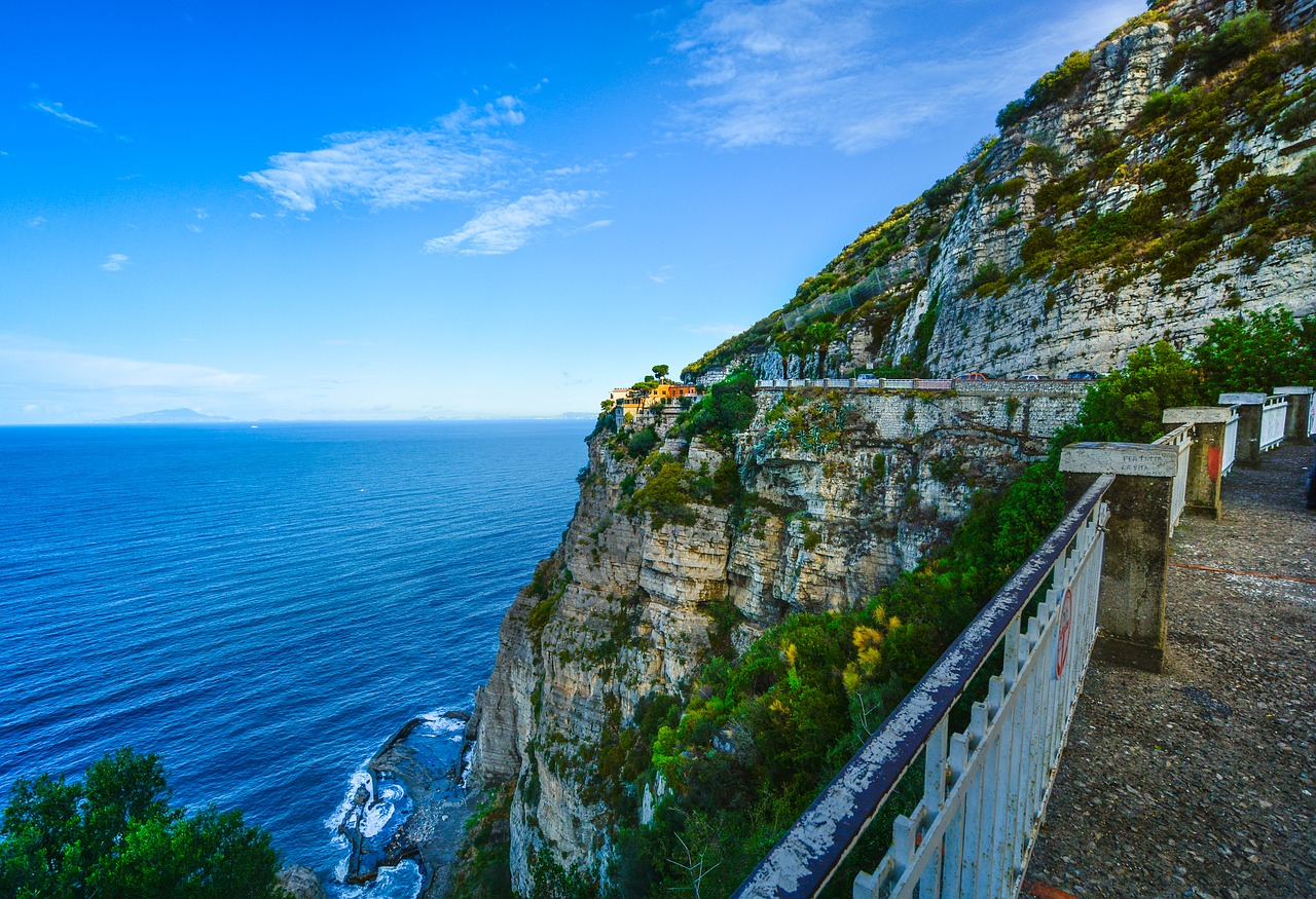 Amalfi, Kranto, Viduržemio Jūros, Jūra, Italy, Kelionė, Pakrantė, Ispanų, Uolos, Rokas