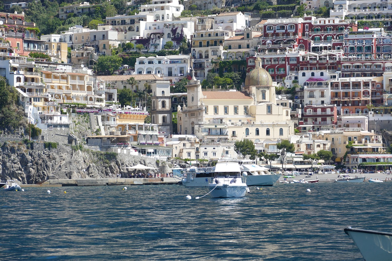 Amalfi, Positano, Vaizdingas, Viduržemio Jūros, Italy, Kranto, Turizmas, Amalfi Pakrantė, Panorama, Uolos