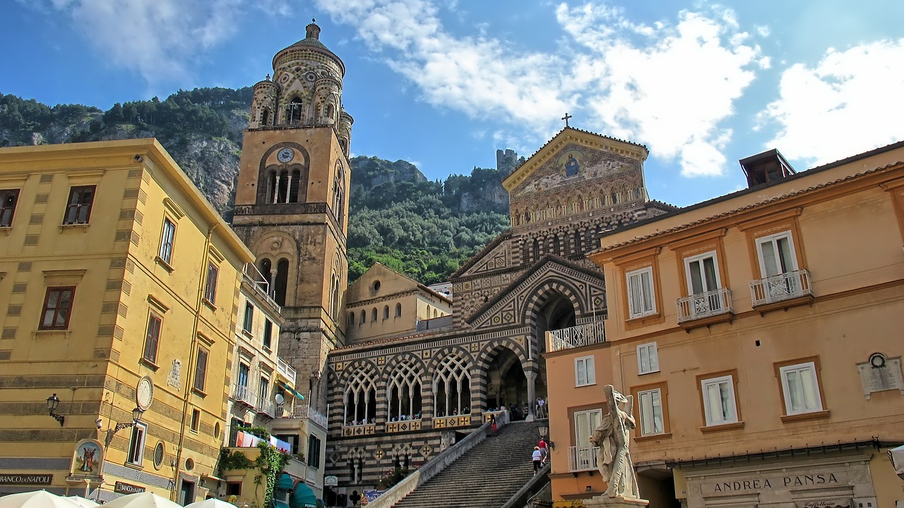 Amalfi, Italy, Bažnyčia, Katedra, Kaimas, Bazilika, Architektūra, Religija, Varpinė, Nemokamos Nuotraukos