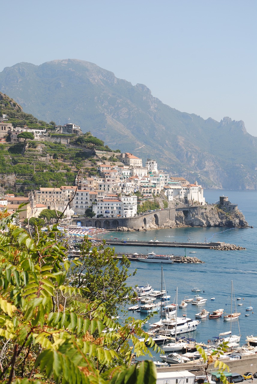 Amalfi, Kranto, Italy, Jūra, Viduržemio Jūros, Europa, Kelionė, Kraštovaizdis, Vasara, Turizmas