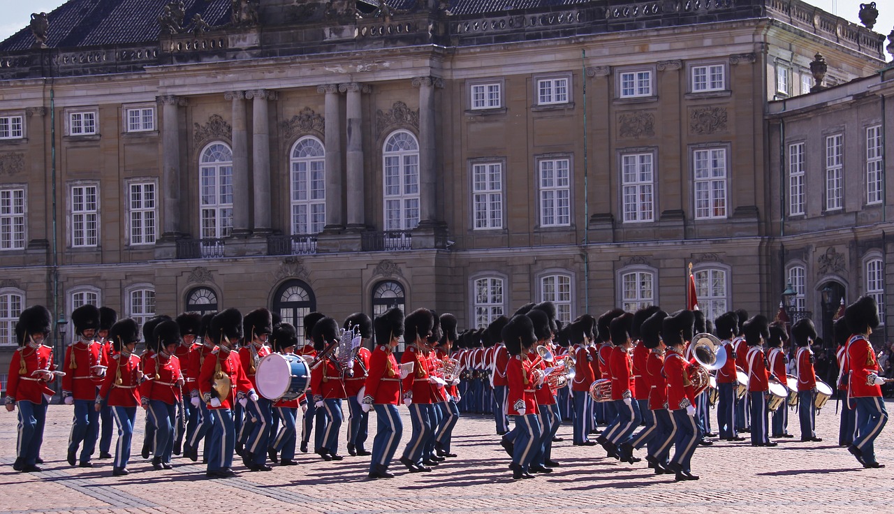 Amalienborg, Pilis, Rūmai, Ekskursijos, Karališkasis, Danish, Tradicija, Nordic, Kultūra, Skandinaviškas