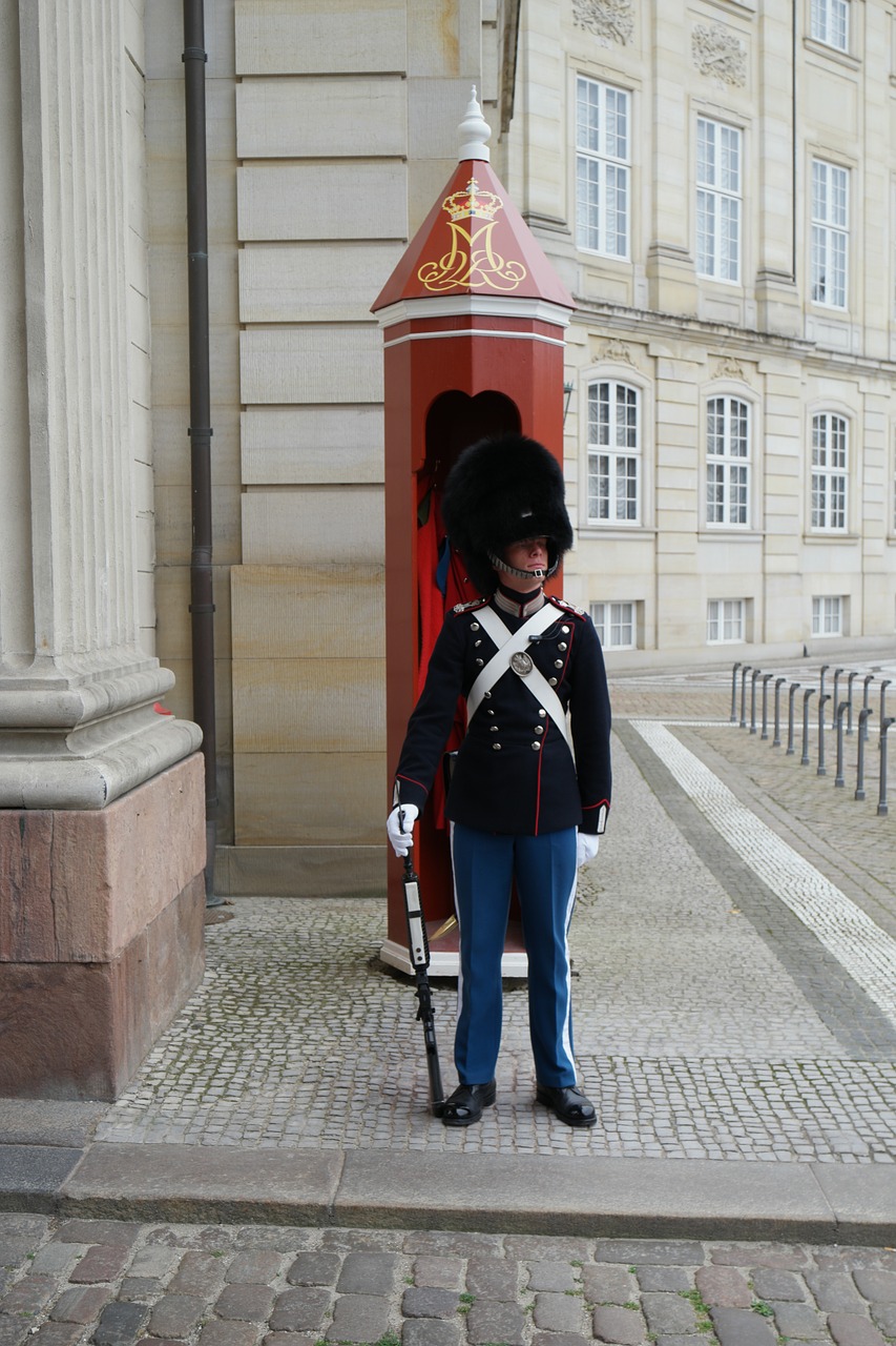 Amalienborg, Karališkoji Pilis, Karališkoji Sargyba, Kopenhaga, Pritraukimas, Saugumas, Tradicija, Rūmai, Sargybos Keitimas, Armija