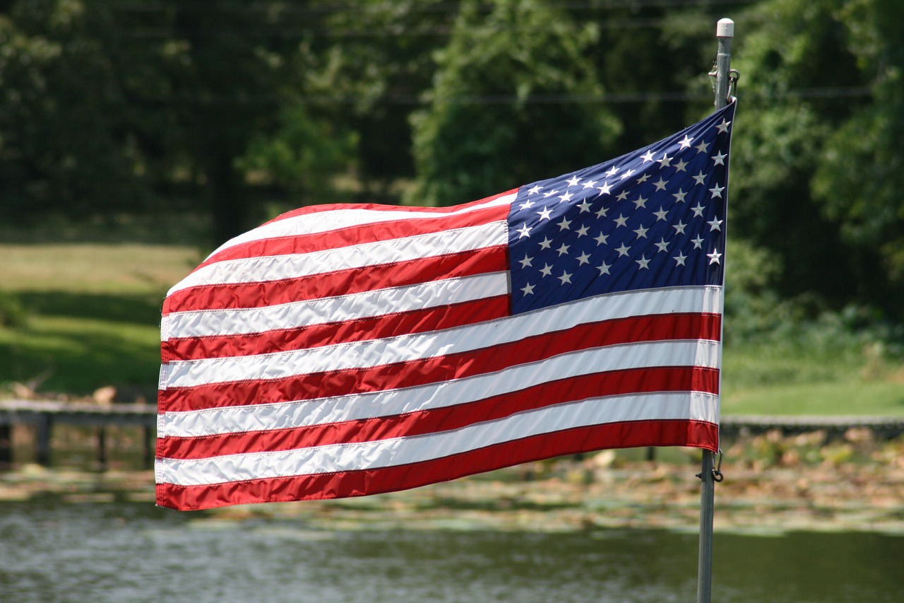 Amerikietis, Vėliava, Amerikos Vėliava, Liepa, 4-As, Nepriklausomumas, Laisvė, Usa Flag, Ketvirtas, Usa