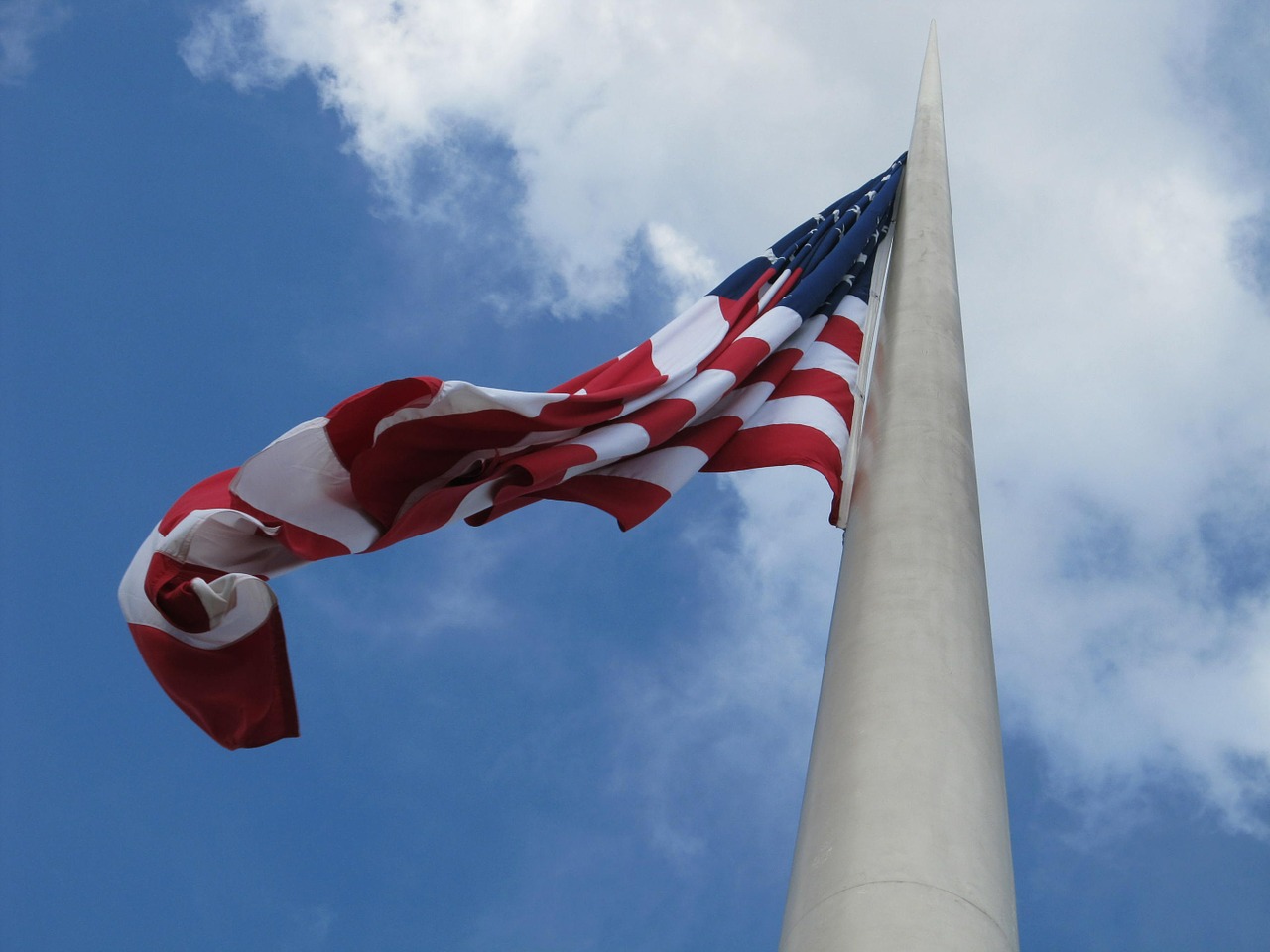 Amerikos Vėliava, Klaidingas, Plakimas, Patriotizmas, Jungtinės Valstijos, Usa, Patriotinis, Plaukiojantys, Senoji Šlovė, Vėjas