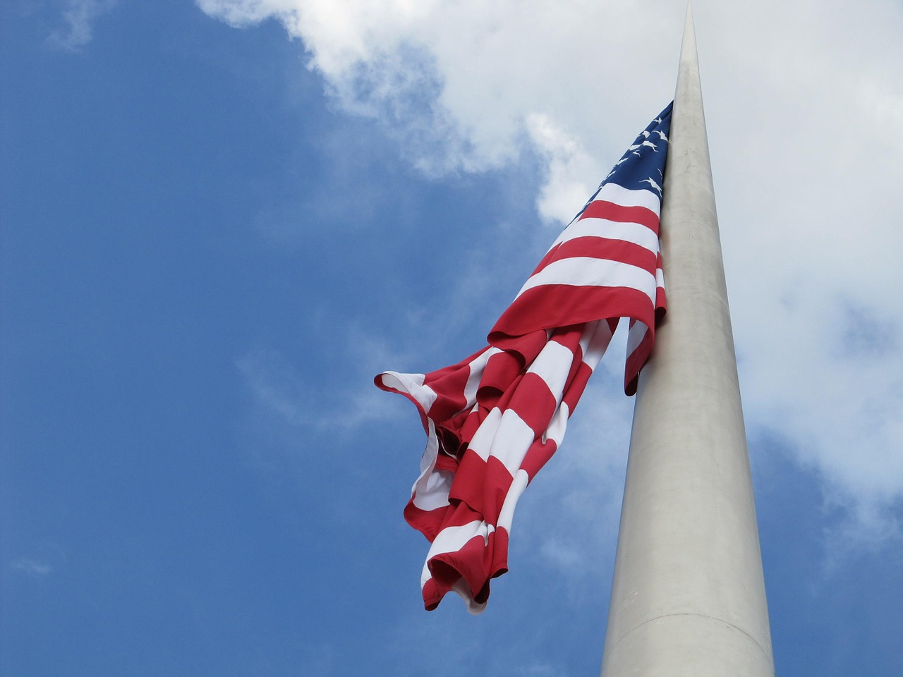 Amerikos Vėliava, Vėliava, Skraidantis, Žvaigždės Ir Juostos, Patriotizmas, Klaidingas, Plakimas, Jungtinės Valstijos, Usa, Patriotinis