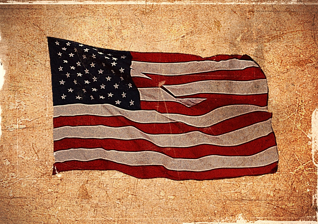 Amerikos Vėliava, Usa Flag, Tekstūruotos, Grubus, Grubus, Šiurkštus, Tekstūra, Vėliava, Amerikietis, Simbolis