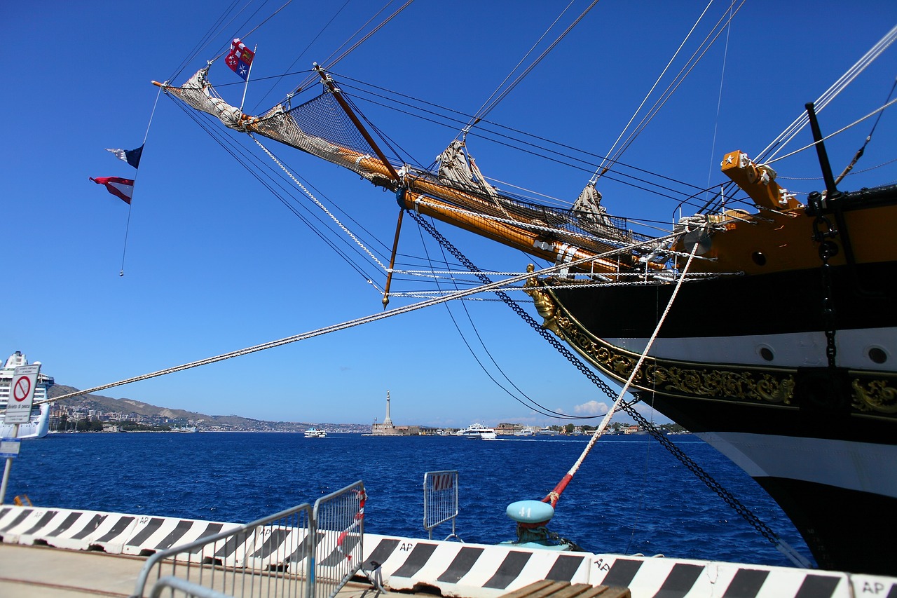 Amerigo Vespucci,  Mokyklos Laivas,  Messina, Nemokamos Nuotraukos,  Nemokama Licenzija