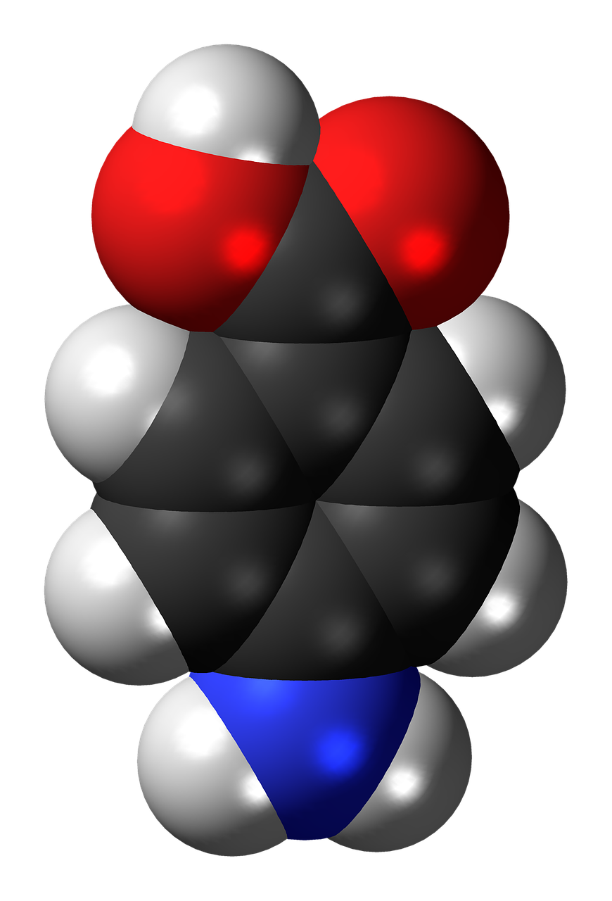 Aminobenzenkarboksirūgštis,  Molekulė,  Chemija,  Atomai,  Modelis,  Bondings,  Tyrimai,  Junginys,  Aromatiniai, Nemokamos Nuotraukos