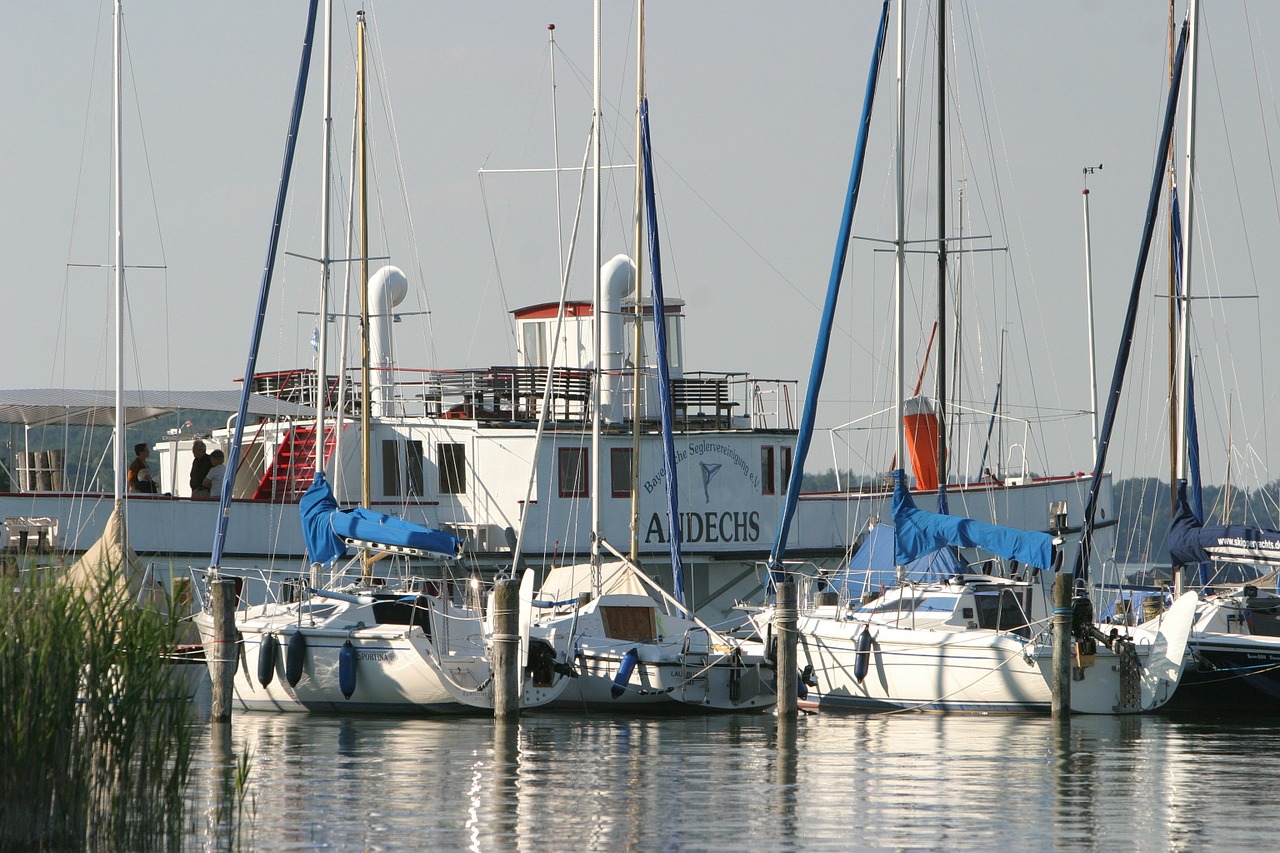 Ammersee Bayern, Vasara, Laivai, Burlaiviai, Ekskursijos Laivas, Andechs, Vanduo, Ežeras, Nemokamos Nuotraukos,  Nemokama Licenzija