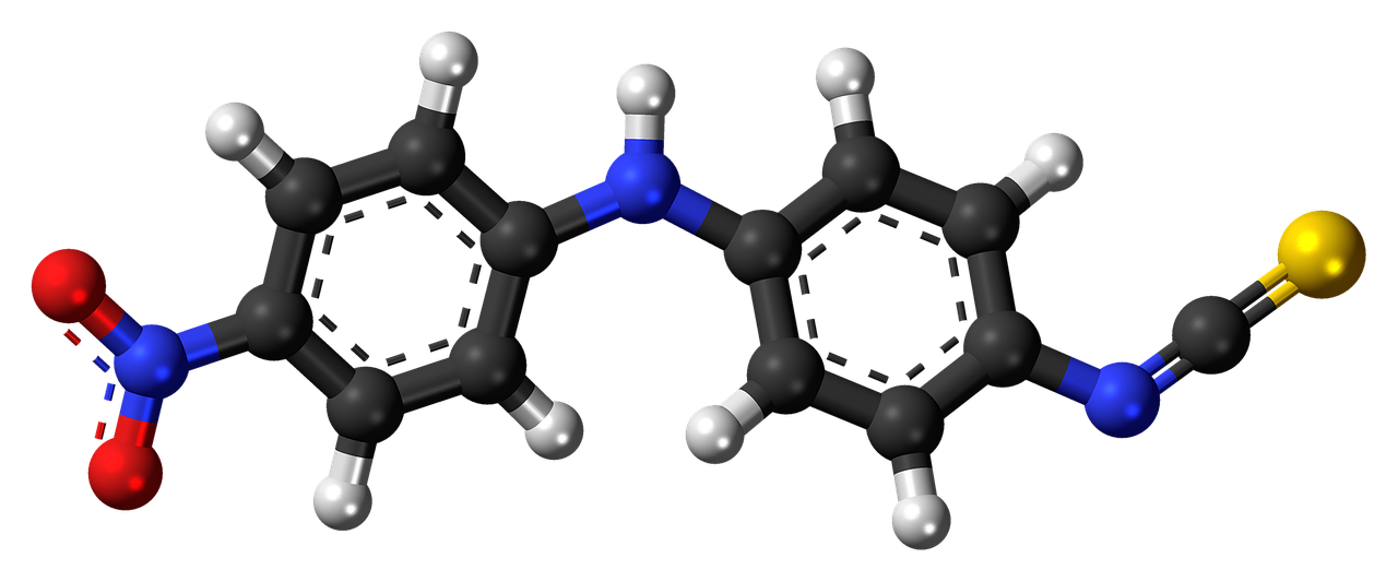 Amoskanatas, Eksperimentinis, Anthelmintinis, Agentas, Rutulys, Stick, Modelis, Molekulė, Chemija, Junginys