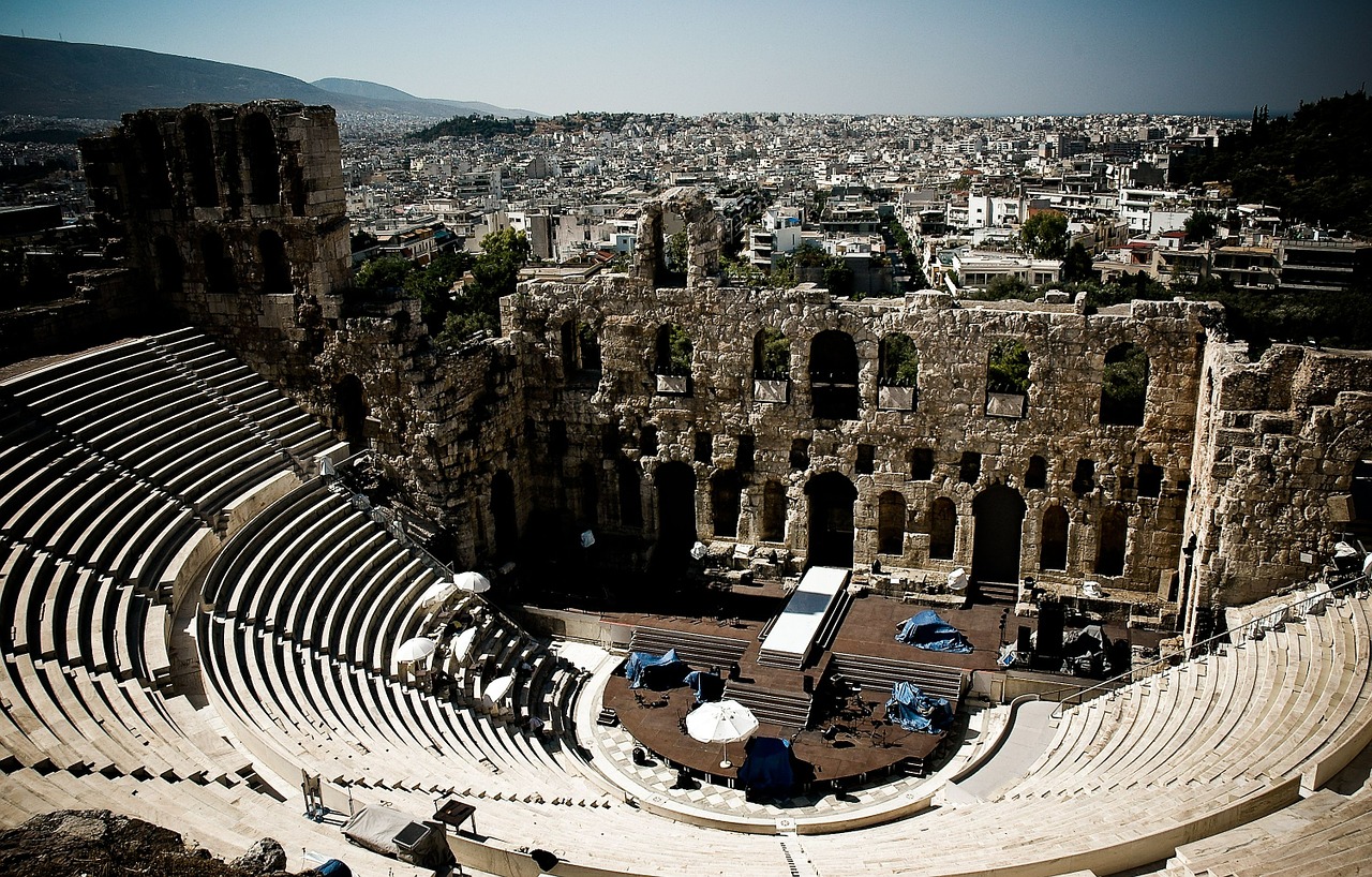 Amfiteatras, Graikija, Senovės, Architektūra, Istorija, Turizmas, Senas, Archeologija, Akmuo, Archeologija