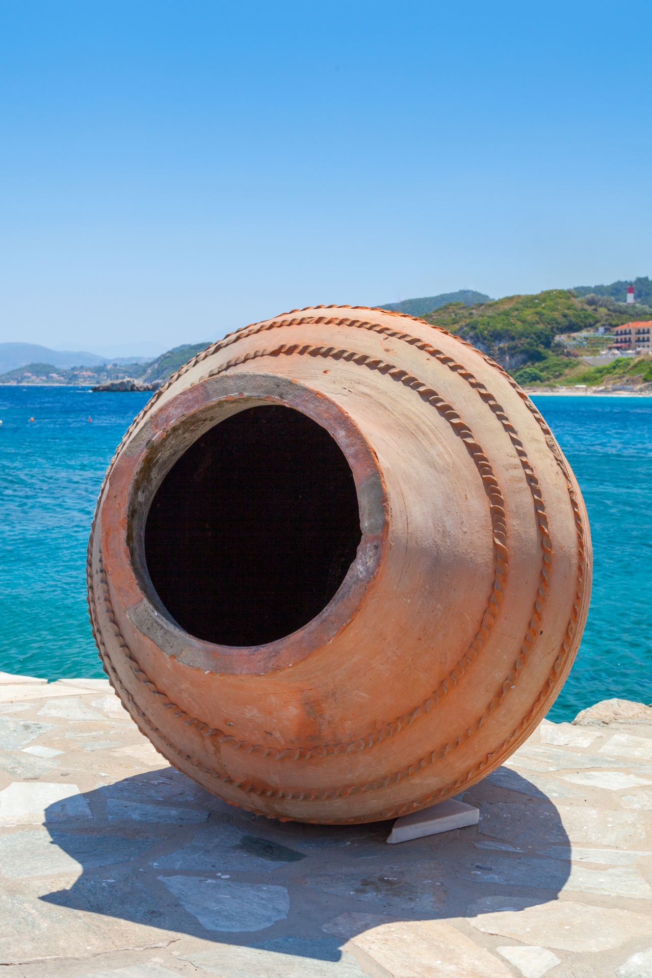 Amphora,  Įlanka,  Mėlynas,  Keramika,  Europa,  Graikija,  Graikų Kalba,  Kokkari,  Viduržemio Jūros,  Samos