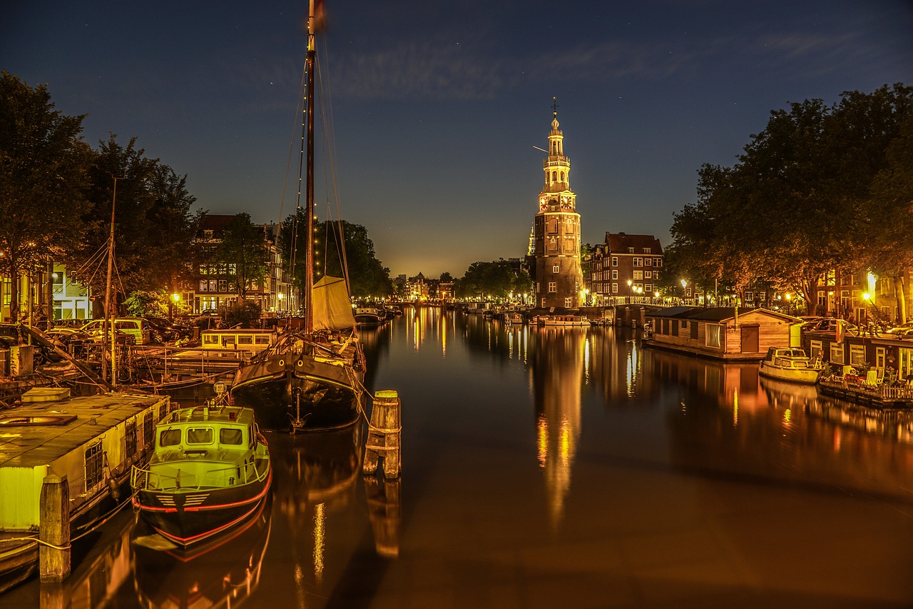 Amsterdamas, Boot, Haafenas, Vanduo, Nyderlandai, Laivas, Upė, Kanalo Grafatas, Holland, Vandens Kelias