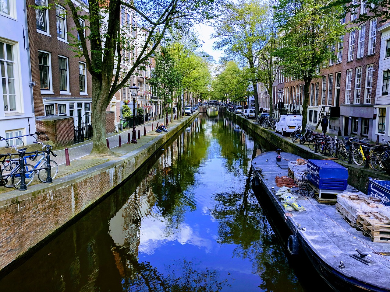Amsterdamas, Holland, Kanalas, Vanduo, Valtis, Medžiai, Dienos Metu, Nemokamos Nuotraukos,  Nemokama Licenzija