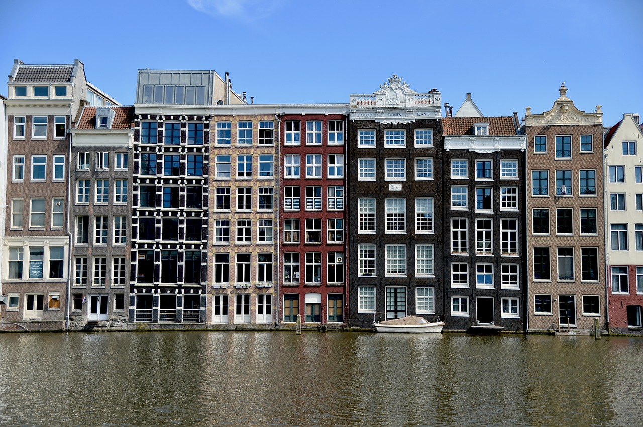 Amsterdamas,  Namas,  Nyderlandai,  Olandija,  Architektūra,  Statyba,  Europa,  Olandų,  Namai,  Vandens