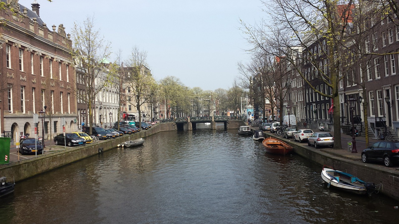 Amsterdamas, Kanalai, Holland, Nyderlandai, Kanalas, Nemokamos Nuotraukos,  Nemokama Licenzija
