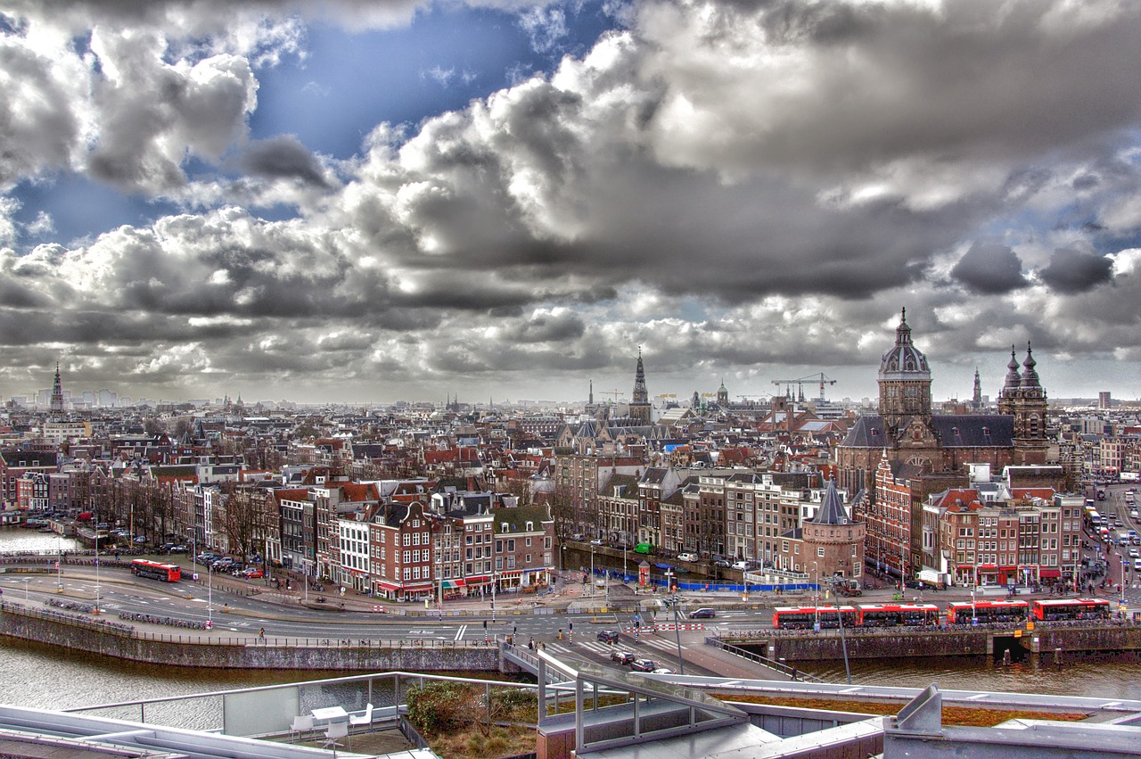 Amsterdamas, Centras, Miestas, Nyderlandai, Miestas, Istorinis Centras, Nemokamos Nuotraukos,  Nemokama Licenzija