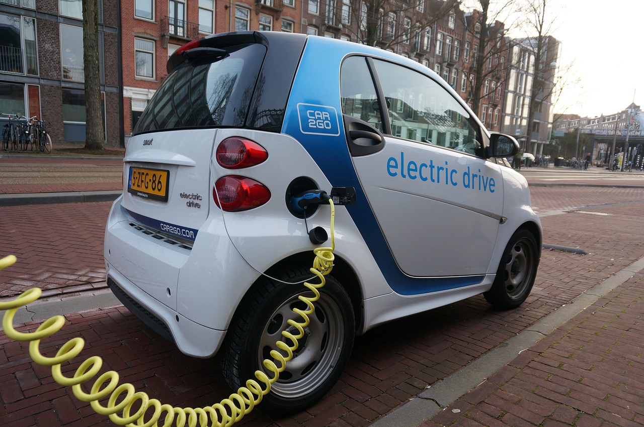 Amsterdamas, Smartcar, Elektrinė Mašina, Eco, Žalias, Aplinka, Transporto Priemonė, Automobilis, Švarus, Atsinaujinanti