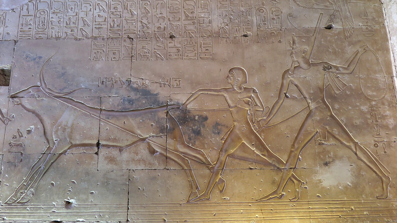 Amun-Her-Kepshef, Egiptas, Abydas, Ramses I, Nustatyti I, Senovės, Egyptian, Šventykla, Ramsai, Siena