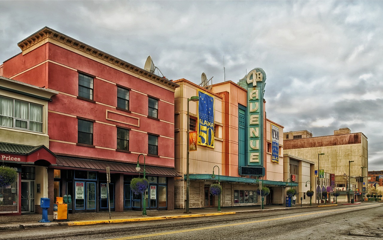 Tvirtinimas, Alaska, Miestas, Miestai, Miesto, Pastatai, Gatvė, Architektūra, Hdr, Dangus