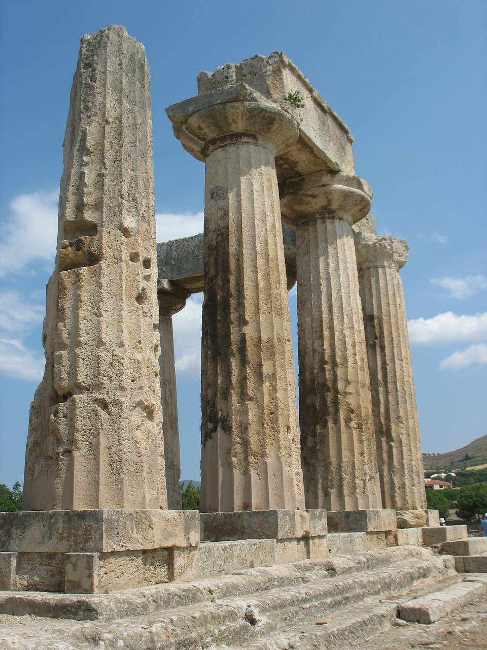 Senovės Korintas, Šventyklos Griuvėsiai, Graikija, Korintas, Istorinis, Orientyras, Dangus, Senovės, Išlieka, Šventykla Apollon