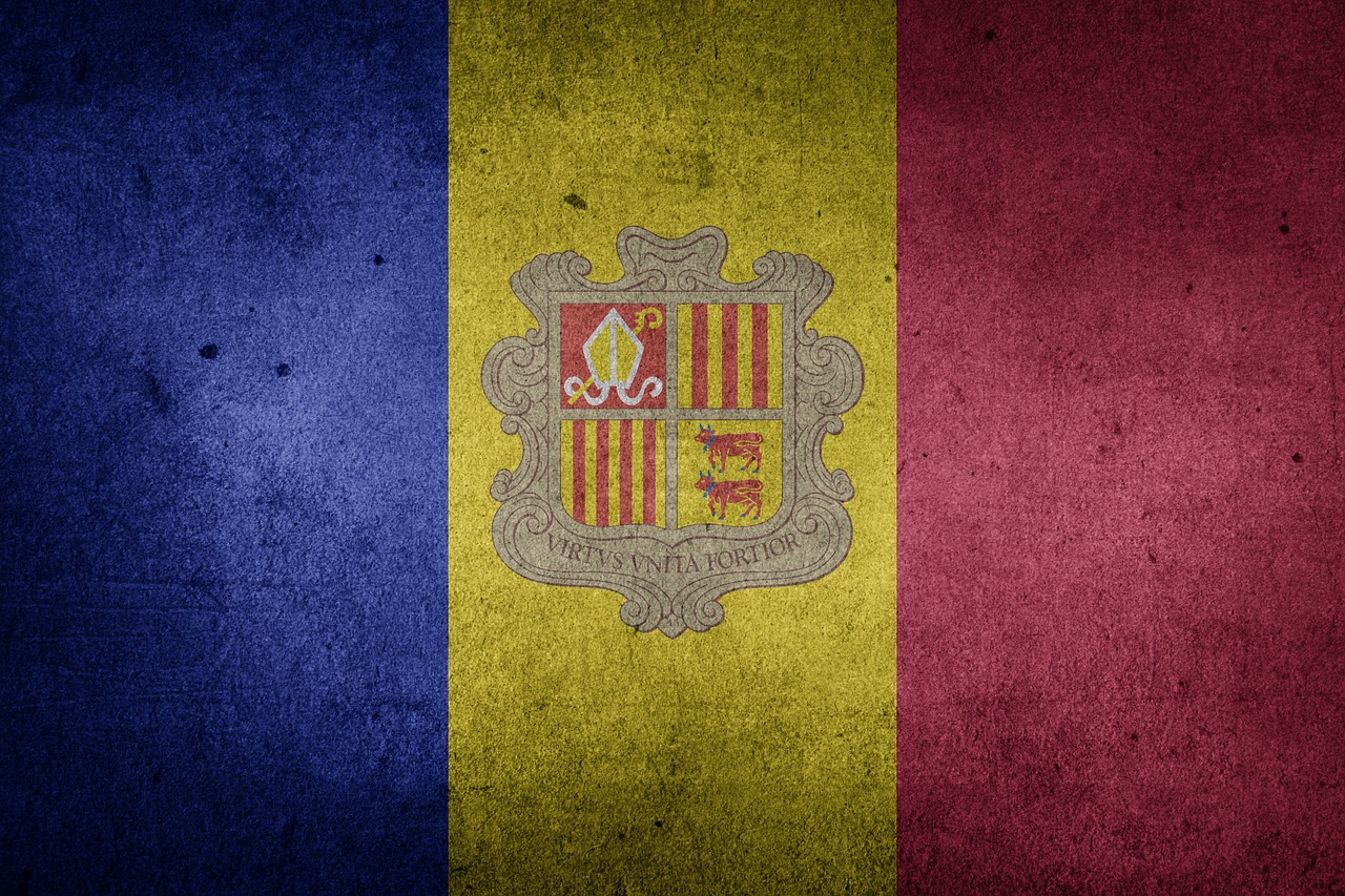 Andorra, Vėliava, Grunge, Europa, Tautinė Vėliava, Nemokamos Nuotraukos,  Nemokama Licenzija