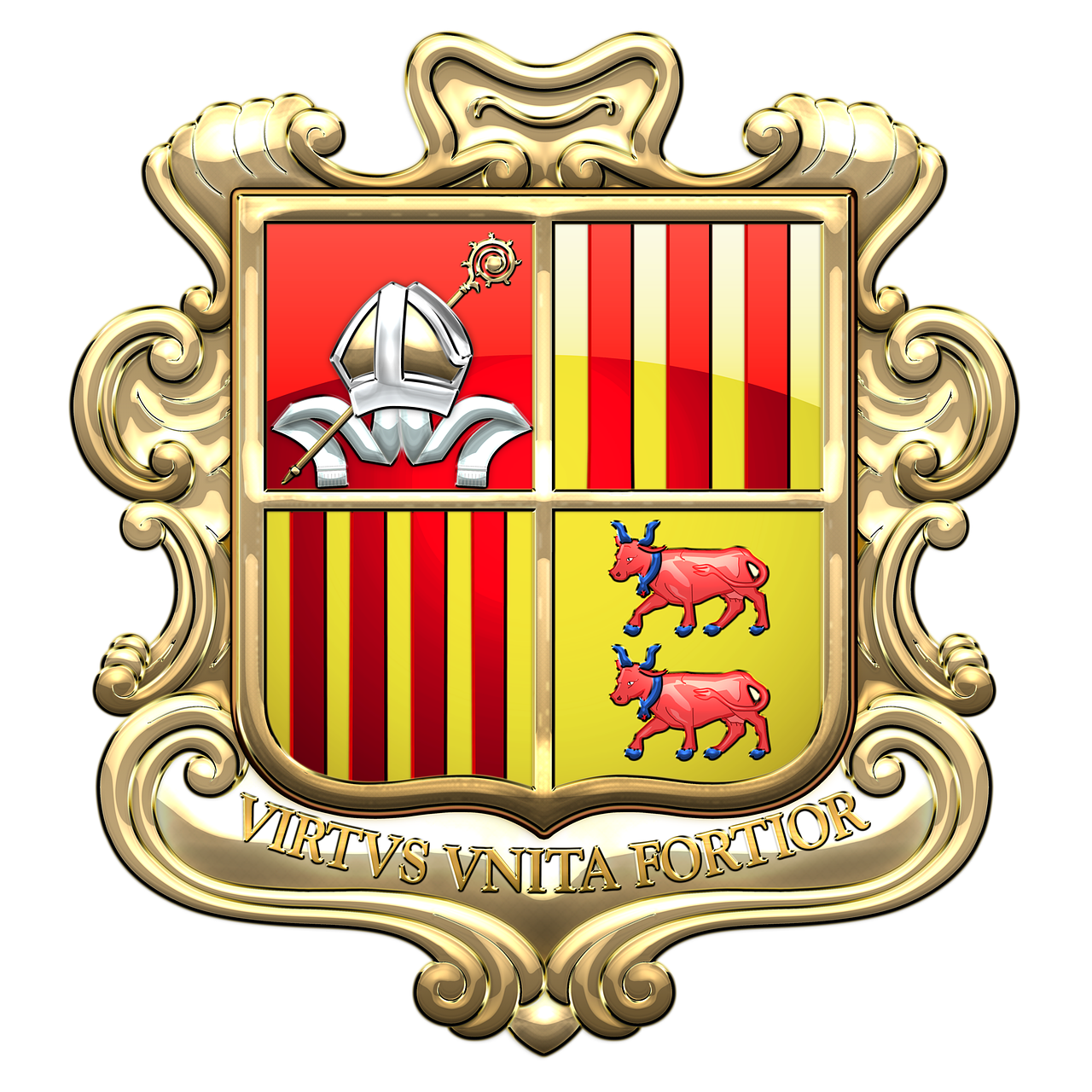 Andorra, Herbas, Heraldika, Emblema, Nemokamos Nuotraukos,  Nemokama Licenzija