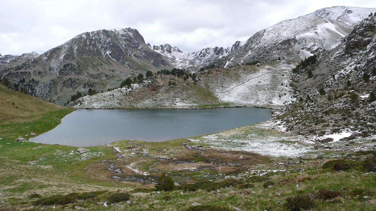 Andorra, Kalnai, Šventė, Pirėnai, Midi-Pirenejos, Gamta, Kraštovaizdis, Kalninis Ežeras, Sniegas, Nemokamos Nuotraukos