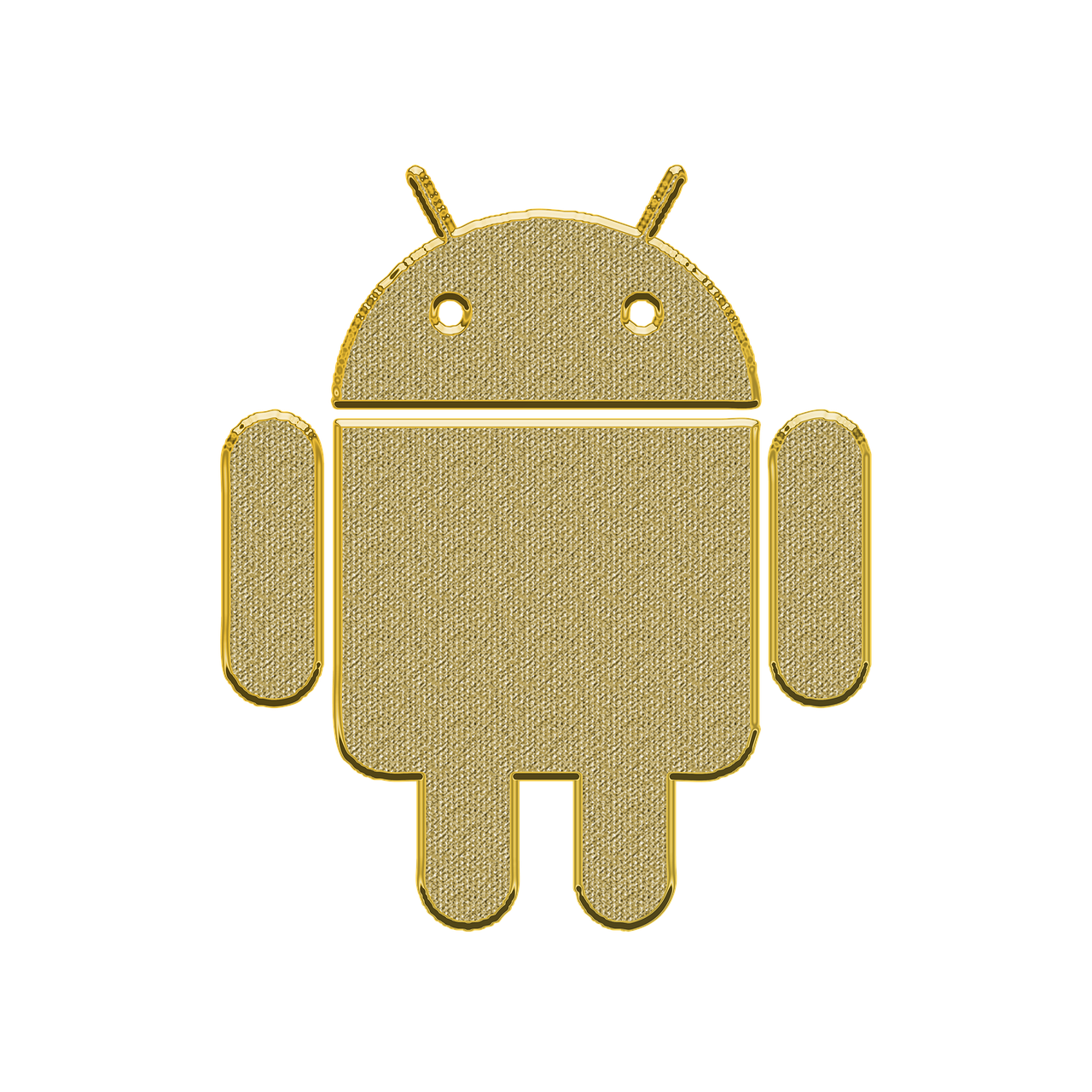 Android, Logotipas, Ženklas, Simbolis, Piktograma, Piktogramos, Internetas, Dizainas, Auksas, Auksinis
