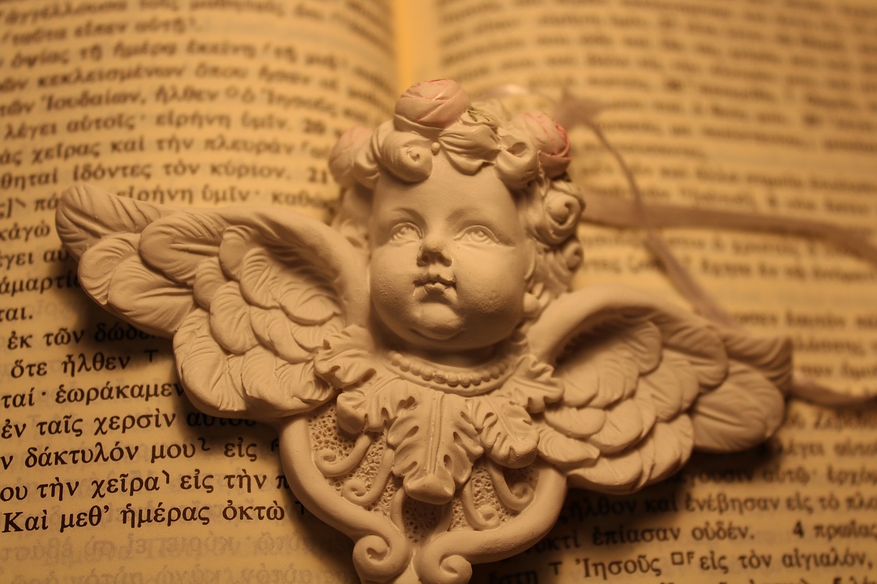 Angel,  Knyga,  Šventoji Biblija,  Vintage,  Graikų,  Figūra, Nemokamos Nuotraukos,  Nemokama Licenzija