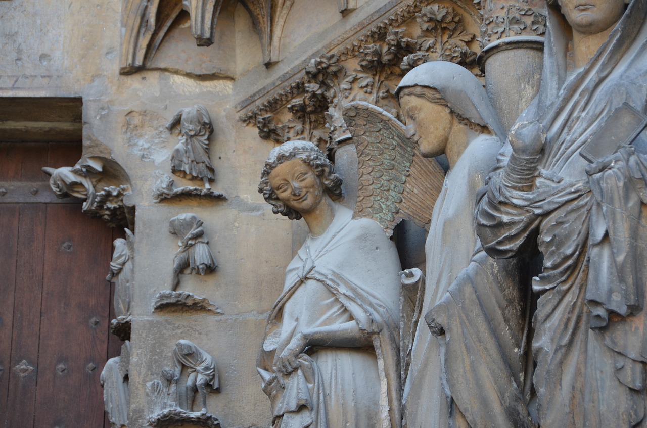 Angelai, Katedra, Reimsas, Dieviška Šypsena, France, Istorija, Nemokamos Nuotraukos,  Nemokama Licenzija