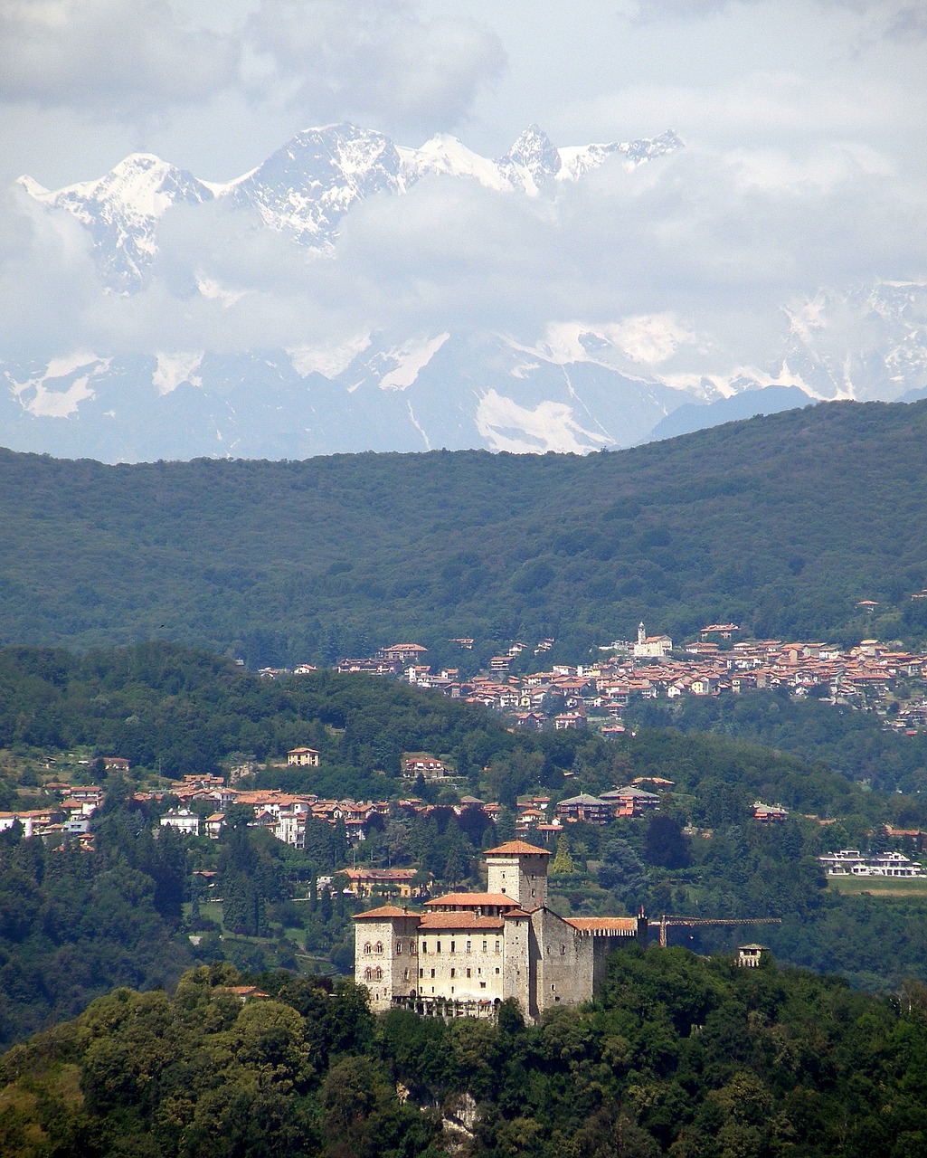 Angera, Varese, Panorama, Italy, Savivaldybė, Miestas, Pilis, Vaizdas, Nemokamos Nuotraukos,  Nemokama Licenzija