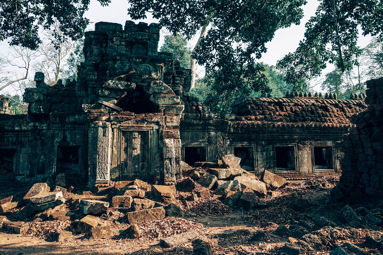 Angkor, Senovinis, Archeologija, Architektūra, Menas, Asija, Gražus, Budizmas, Pastatas, Kambodža